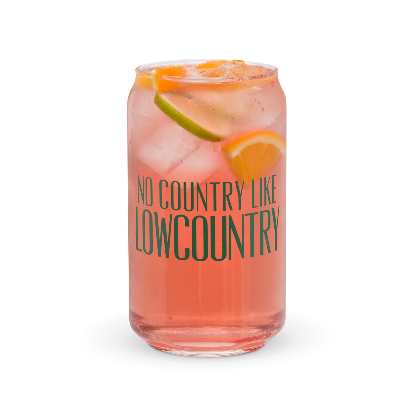 Green Logo Drink Glass