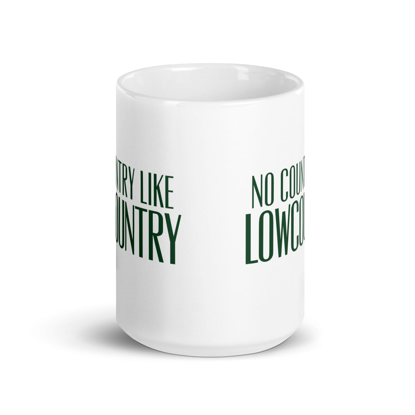White glossy mug